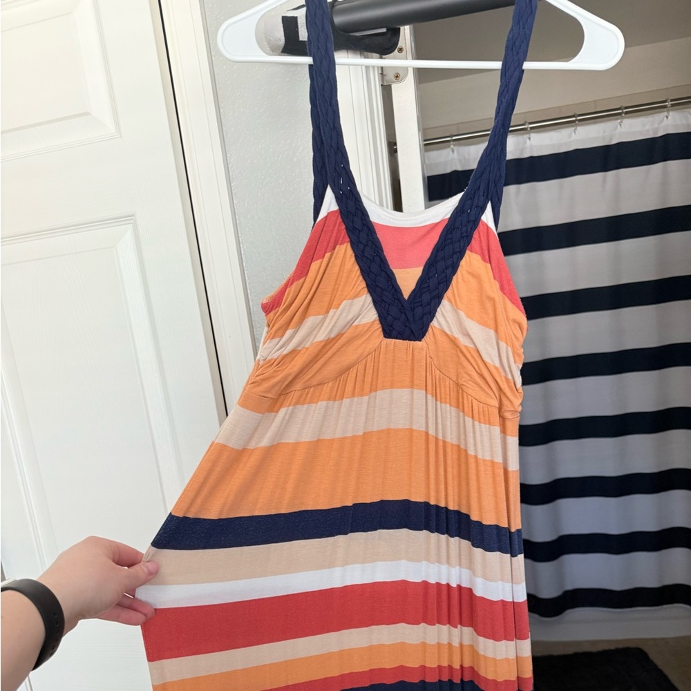Striped maxi dress